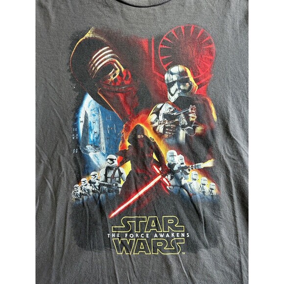 Star Wars Force Awakens TShirt Mens 2XL Gray Kylo Trooper Phasma Disney - Picture 2 of 6